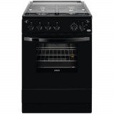 Aragaz pe gaz Zanussi ZCG612K1BA, Grill, 4 arzatoare, Negru