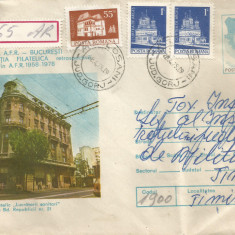 Romania, Bucuresti, Cercul fil "Luptatorii sanitari", plic circulat intern, 1979
