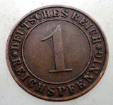 B.267 GERMANIA WEIMAR 1 REICHSPFENNIG 1935 F