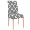 Husa universala pentru scaun, marime universala, poliester si spandex, 45 x 60 cm, gri alb Household NewTrend