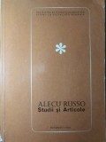 Studii si Articole Alecu Russo - Editura Bucuresti 1970, 126 pagini - Biografii, Carte in Romana