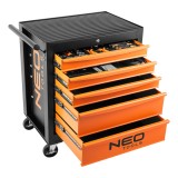 Dulap de atelier cu 5 sertare si 117 scule NEO TOOLS, otel