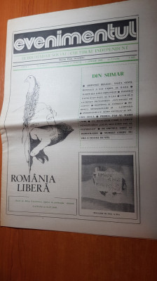 ziarul evenimentul 27 martie-1 aprilie 1990-cronica revolutiei foto