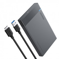 Dof Ugreen Pentru Carcasă De Disc HDD SSD 2,5 Inchi SATA USB 3.2 Gen 1 (5 Gbps) Micro USB SuperSpeed ​​+ Cablu De 0,5 M Negru (US221 30848)