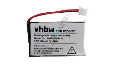 &amp;Icirc;nlocuire baterie pentru căști fără fir VHBW pentru AT&amp;amp;T 80-7428-01-00, 80-7927-00-00 - 310 mAh 3,7 V Li-polimer foto