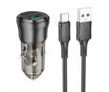 Cumpara ieftin Incarcator Auto Cu Cablu USB-C Borofone BZ23 Noble