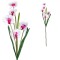 Floare Artificială, Orhidee Albă, 100 cm, Material Plastic