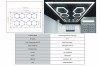 Sistem de Iluminare Plafon Hexagon / HoneyComb 3.56 x 2.10 m Performance AutoTuning