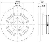 Disc frana BMW Seria 3 (E46) (1998 - 2005) KRIEGER 0950004035