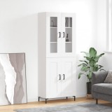 VidaXL Dulap &icirc;nalt, alb, 69,5x34x180 cm, lemn compozit