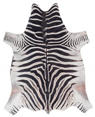 Covor zebra 155x190 blana artificiala piele sintetica foto