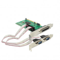 Adaptor Refurbished PCI la 2 x Port Serial + 1 x Paralel, Delock NM9735 foto