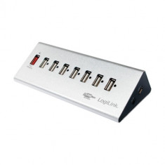 Hub USB Logilink High Speed UA0225 8x USB 2.0 Silver foto