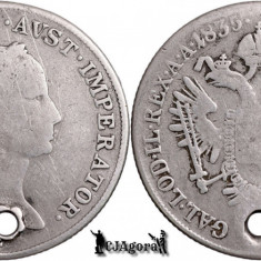 1835 E (Alba Iulia), 20 Kreuzer - Franz I - Imperiul Austriac