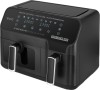 Friteuza dubla cu aer cald ECG AF 8300 Dual Fry, 5.2 + 3.1 litri, 2700 W, 8 programe, control temperatura 80-200&deg;C