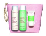 Set Clarins: Pure, Exfoliating Scrub, 15 ml + Velourse, Anti-Pollution, Cleansing Milk, For Face, 200 ml + Purifying, Alcohol-Fr