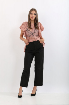 Pantaloni eleganti model evazat Stradivarius foto