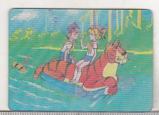bnk cld Calendar de buzunar - 1989 - URSS - desene animate - 3D