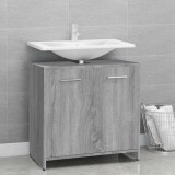 VidaXL Dulap de baie, gri sonoma, 60x33x60 cm, lemn prelucrat