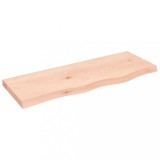 Cumpara ieftin Polita de perete, 80x30x(2-4) cm, lemn masiv de stejar netratat