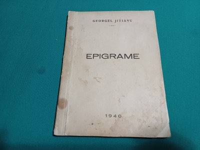 EPIGRAME GEORGEL JITIANU / 1940 / 35 foto