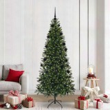 VidaXL Brad de Crăciun artificial cu 300 LED Verde 210 cm PE și PVC 3397368