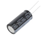 Condensator electrolitic 220uF 200V THT