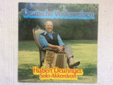 Hubert deuringer deutsche volksweisen disc vinyl lp muzica populara acordeon vg+, VINIL