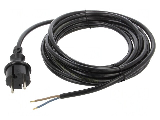 Cablu Albastru PUR 5m 2x1,5mm2 16A