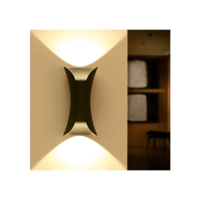 Aplica LED Heba exterior 10W IP65 metal negru FY2244BK foto