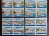 1977 - Navigatia Europeana pe Dunare - serie (bloc de 4) + colita dantelata - LP948 + LP949