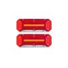 Set lampa LED Stanga si Dreapta cu efect de neon si semnalizare intermitenta dinamica, cu 5 functii, 12-24V, 345mm X 130mm Cod: ST0223