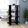 VidaXL Bibliotecă/Separator cameră, negru, 80x30x123,5 cm 811575