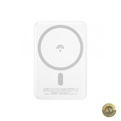 Baterie Externa Wireless Dudao K14S 5000mAh 10W PD + QI 1 x QI - 1 x USB-C Alba foto