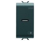 Priza USB tip C 1M PD 30W Gewiss Chorus negru GW12415