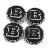 Set 4 Capacele Roti Brabus 75mm Jante Aliaj Mercedes Crom ABS
