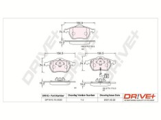 Dr!ve+ DP1010.10.0830 set placute frana,frana disc
