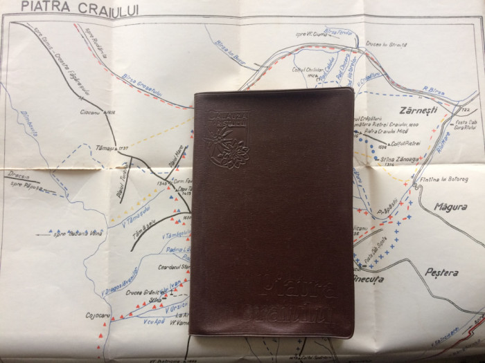 piatra craiului calauza turistului a. mitroiu ghid trasee harta turism 1958 RPR