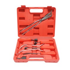 Trusa universala montare/demontare saboti frana tambur Breckner Germany, 8 piese: cleste 325 mm, 4 surubelnite cu fante, 2 linguri profilate,