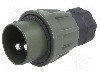 Conector alimentare DC, 24V, 2 pini, seria {{Seria producatorului}}, {{Dimensiune pin}}. ELKE - 2824-50.00 96917 E001A 5935-12-322-9791