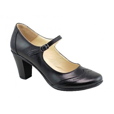 Oferta Pantofi dama eleganti din piele naturala cu toc de 7 cm - LP104NBOX Marimea 38 foto