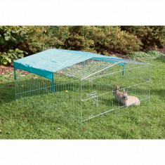 Kerbl Țarc animale de companie de exterior Easy, argintiu, metal 82845