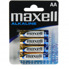 Baterie Maxell Alkaline AA R6 1,5V alcalina set 4 buc.