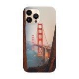 Husa compatibila cu Apple iPhone 14 Plus model Golden Gate Bridge, Silicon, TPU, Viceversa, Transparent, Carcasa