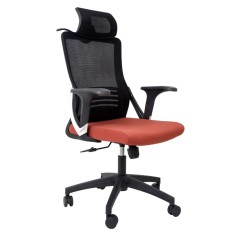 Scaun Birou Monaco H Nuanta Negru Bordo