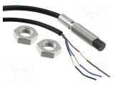 Senzor inductiv OMRON E2B M8 PNP NO 0-4mm 10-30V IP67 cablu 5m oțel inoxidabil