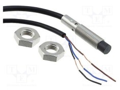 Senzor inductiv OMRON E2B M8 PNP NO 0-4mm 10-30V IP67 cablu 5m oțel inoxidabil