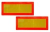 Placi Reflectorizante Camion, 55cm x 20cm, Metal, Fagure, Set 2 Bucati