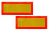 Placi Reflectorizante Camion, 55cm x 20cm, Metal, Fagure, Set 2 Bucati