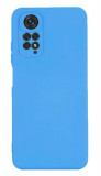 Husa Silicon Silk Touch compatibila cu Xiaomi Redmi Note 11 Pro 5G, interior catifea, Albastru